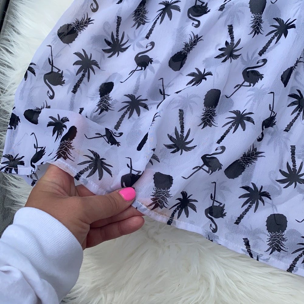 Miken Swim pineapple & palm tree tassel cover up - Picture 4 of 5